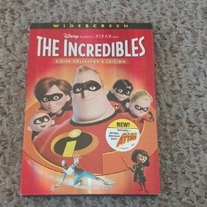 Disney The Incredibles DVD Red Black
